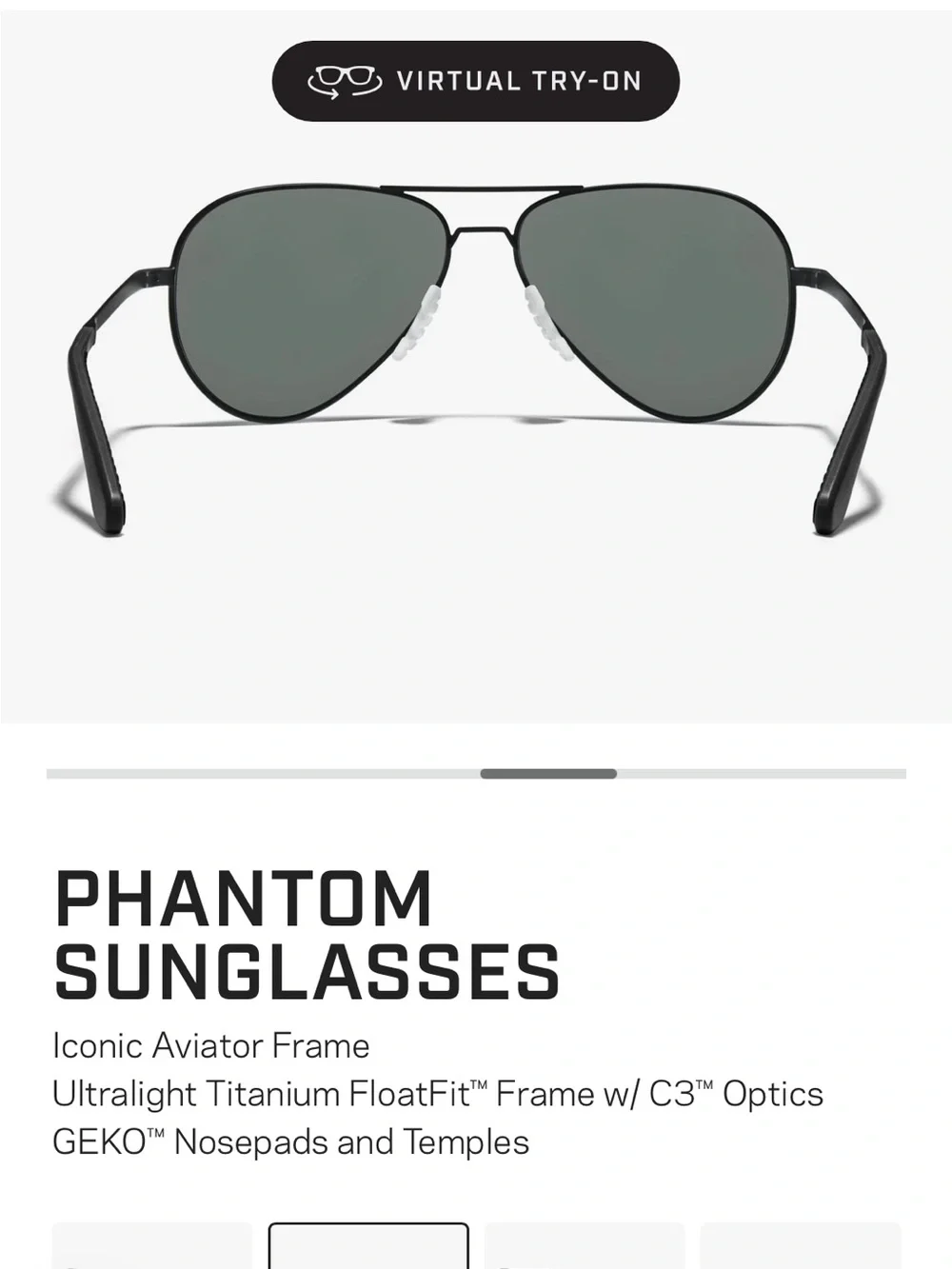 Roka Phantom Women’s Aviator Polarized Sunglasses - Black